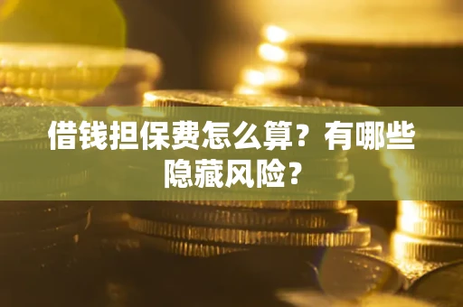 北京借钱担保费怎么算？有哪些隐藏风险？