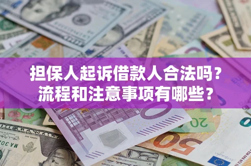 北京担保人起诉借款人合法吗？流程和注意事项有哪些？
