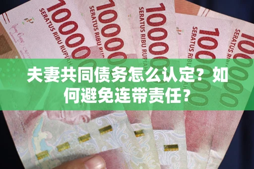 北京夫妻共同债务怎么认定？如何避免连带责任？