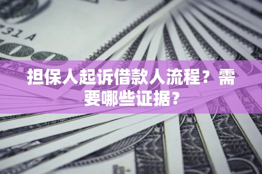 北京担保人起诉借款人流程？需要哪些证据？