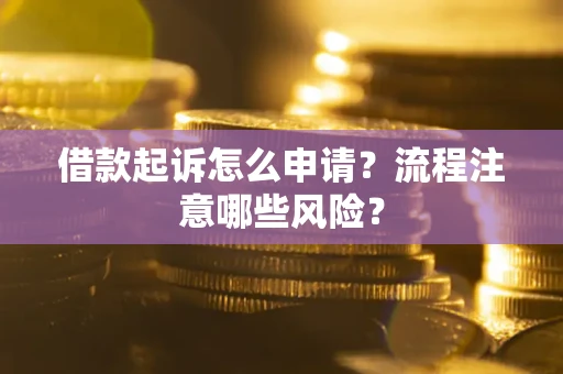 北京借款起诉怎么申请？流程注意哪些风险？