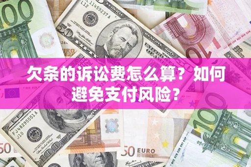 北京欠条的诉讼费怎么算？如何避免支付风险？