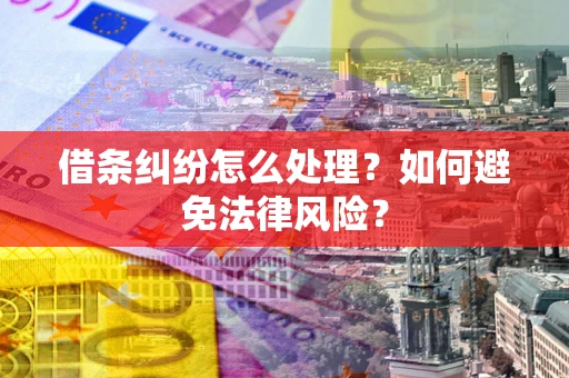 北京借条纠纷怎么处理？如何避免法律风险？